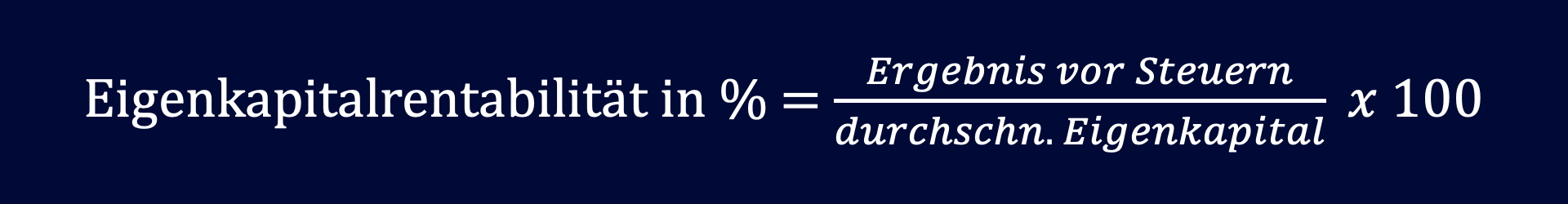 Eigenkapitalrentabilität - Aussage, Interpretation Und Beispiel